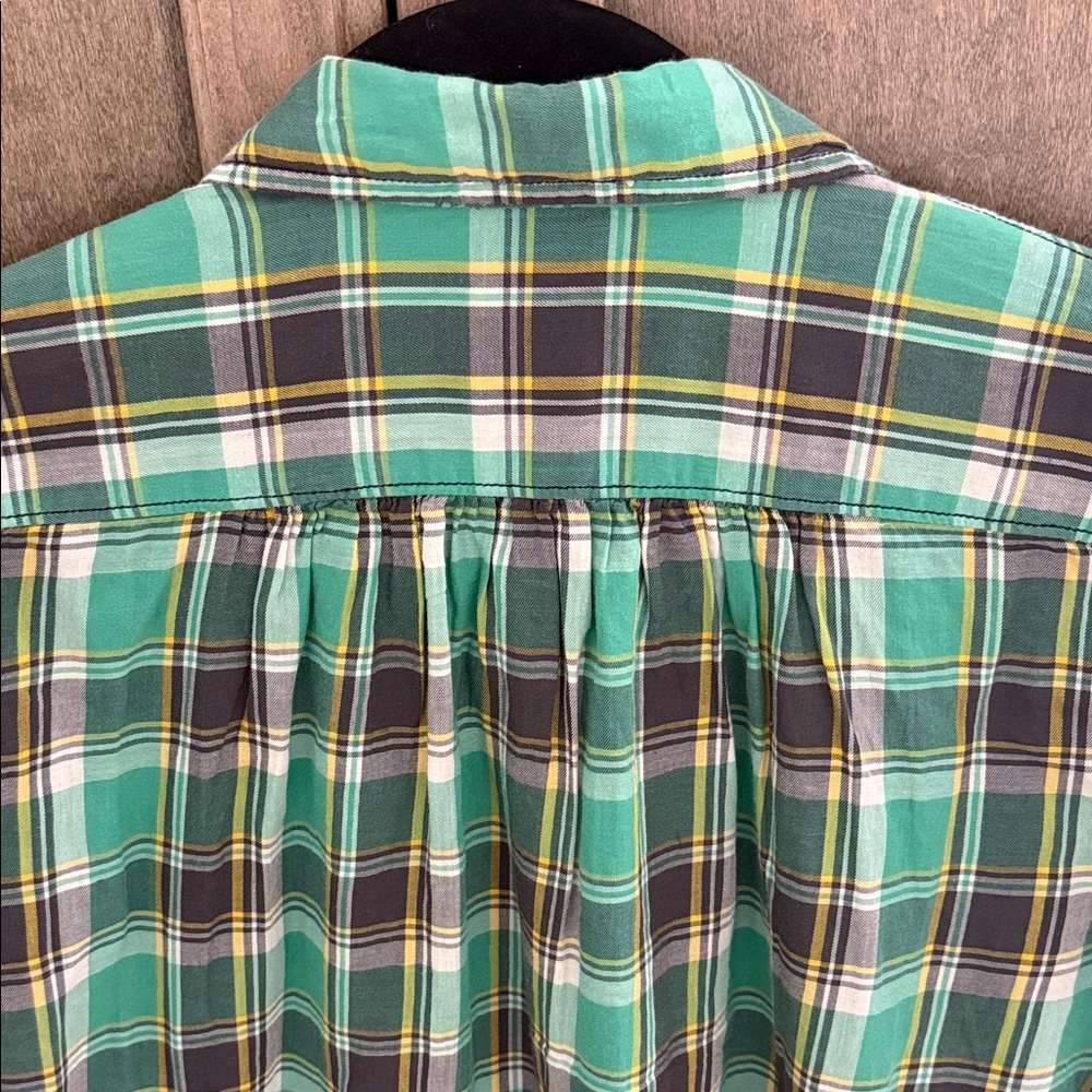 Vintage Denim & Supply Ralph Lauren Green Plaid Button Down Shirt